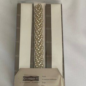 Celebrate It! Beaded Wedding Dress Sash